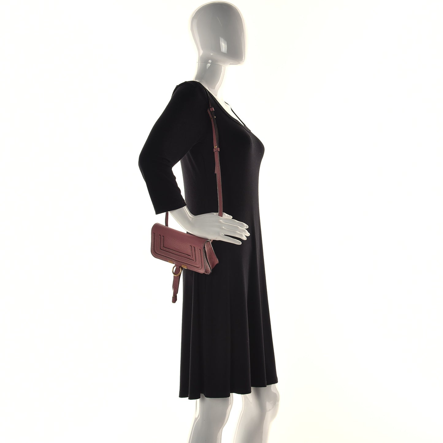 Calfskin Marcie Convertible Belt Bag Rusty Pink