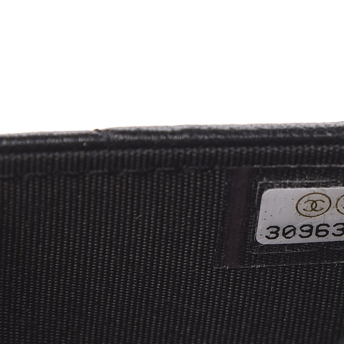 Goatskin Quilted 19 Wallet On Chain WOC Black