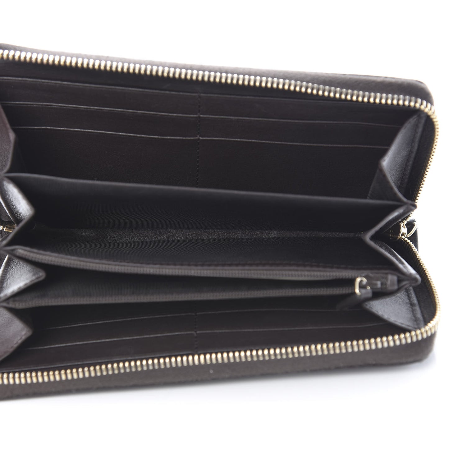 Monogram Margaux Calfskin Sukey Zip Around Wallet Beige Ebony Cocoa
