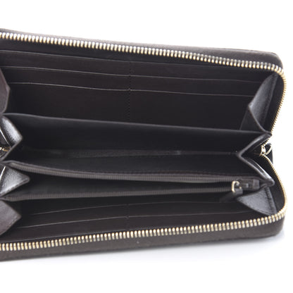 Gucci Monogram Margaux Calfskin Sukey Zip Around Wallet Beige Ebony Cocoa 5 of 13