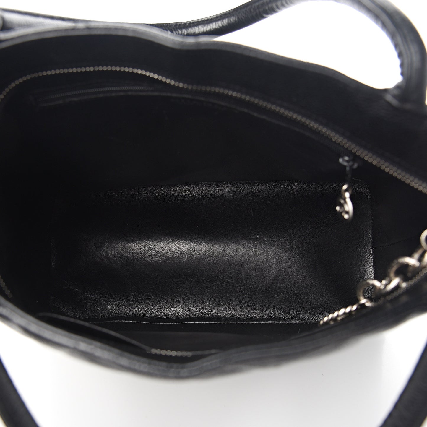 Caviar Quilted Medallion Tote Black