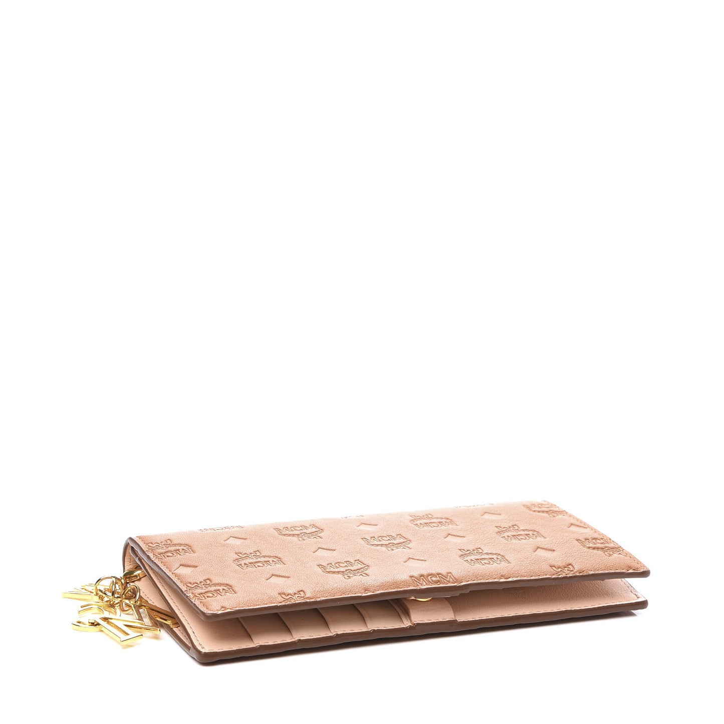 Calfskin Ottomar Large Klara Two Fold Wallet Cognac