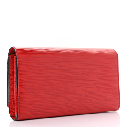 Louis Vuitton Epi Louise Wallet Coquelicot 3 of 8