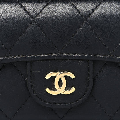 Chanel Lambskin Quilted 4 Key Holder Black 8 of 13