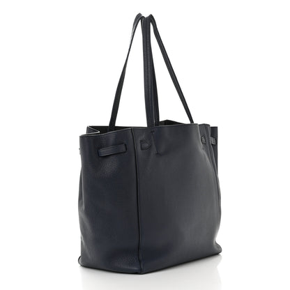 Celine Soft Grained Calfskin Small Belt Cabas Phantom Navy 3 of 10