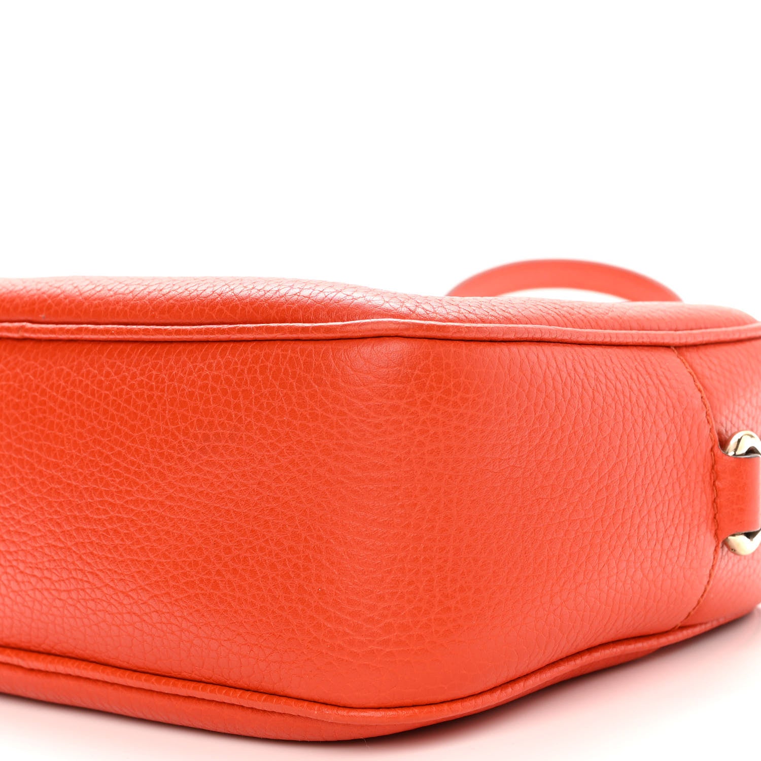 Gucci Pebbled Calfskin Small Soho Disco Bag Sun Orange 10 of 10