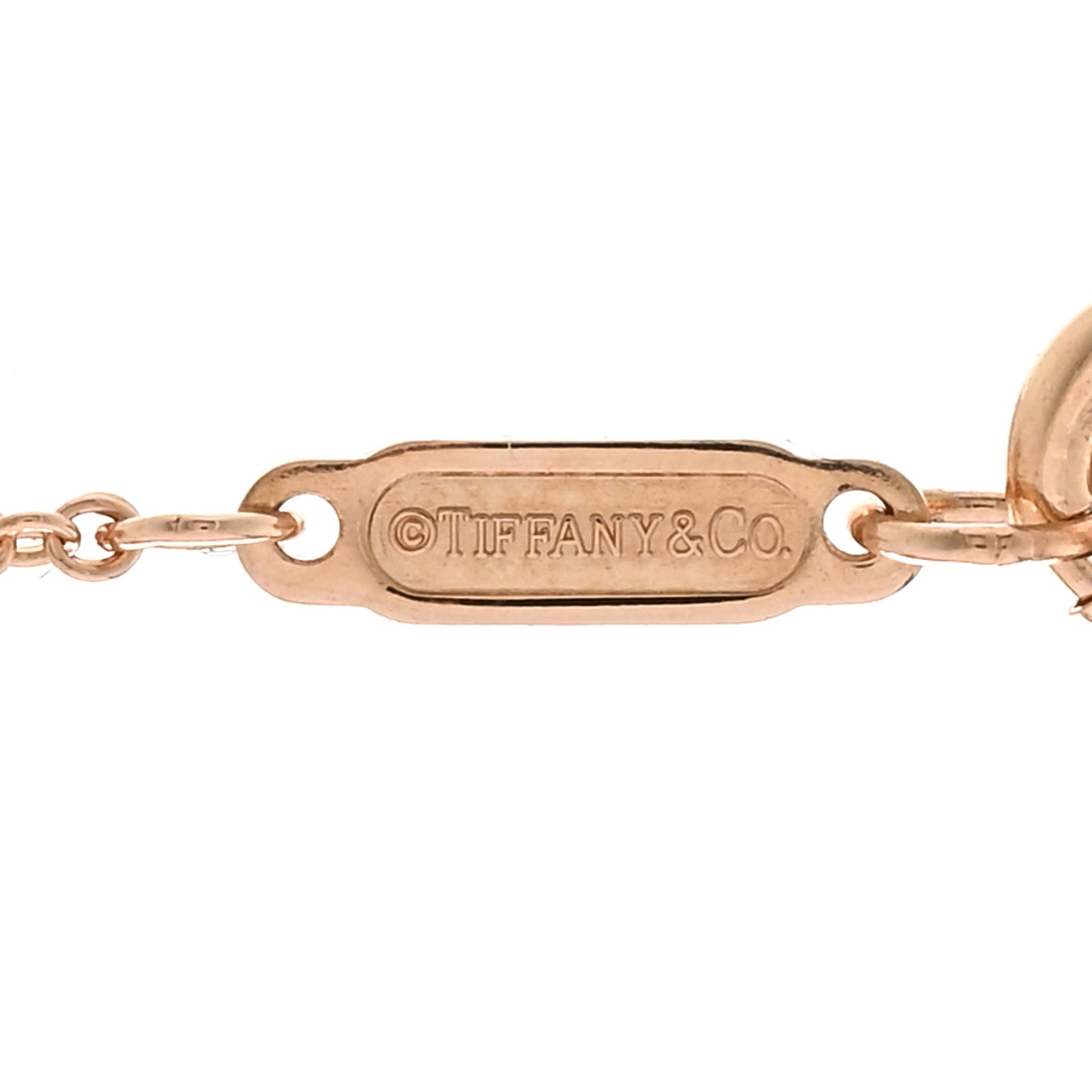 18K Rose Gold Infinity Double Chain Pendant Necklace