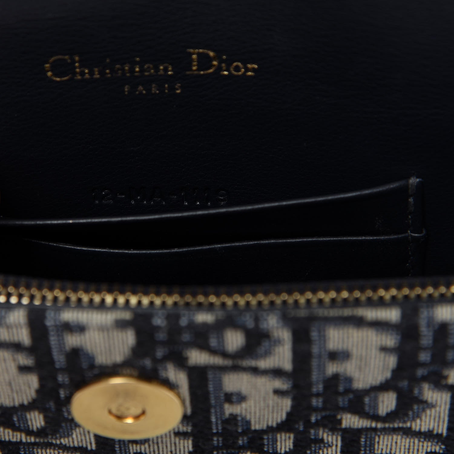 Christian Dior Oblique Saddle Belt Bag Blue 9 of 10