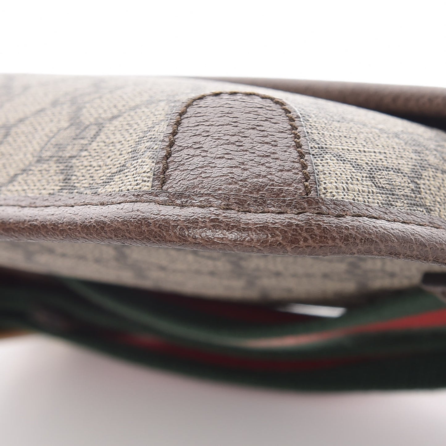 GG Supreme Monogram Neo Vintage Web Belt Bag Brown