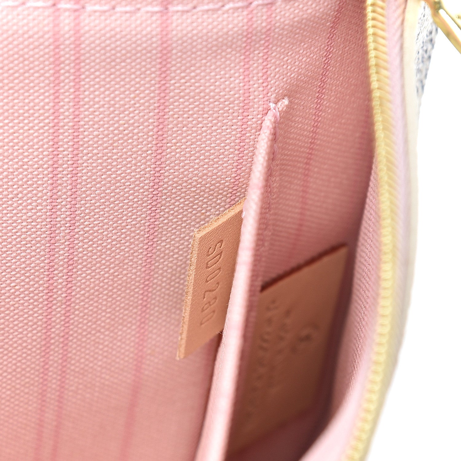 Louis Vuitton Damier Azur Neverfull MM GM Pochette Rose Ballerine 8 of 8