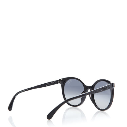 Chanel Acetate Metal Polarized Pantos Sunglasses 5440-A Black 4 of 8