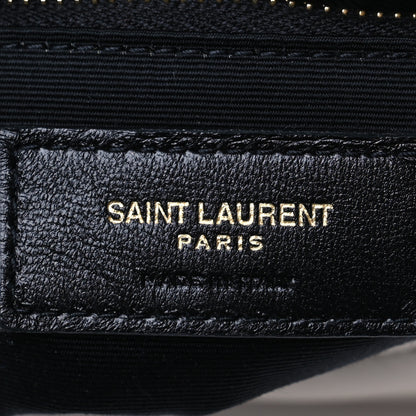 Saint Laurent Lambskin Quilted Toy Loulou Puffer Monogram Chain Satchel Crema Soft 6 of 11
