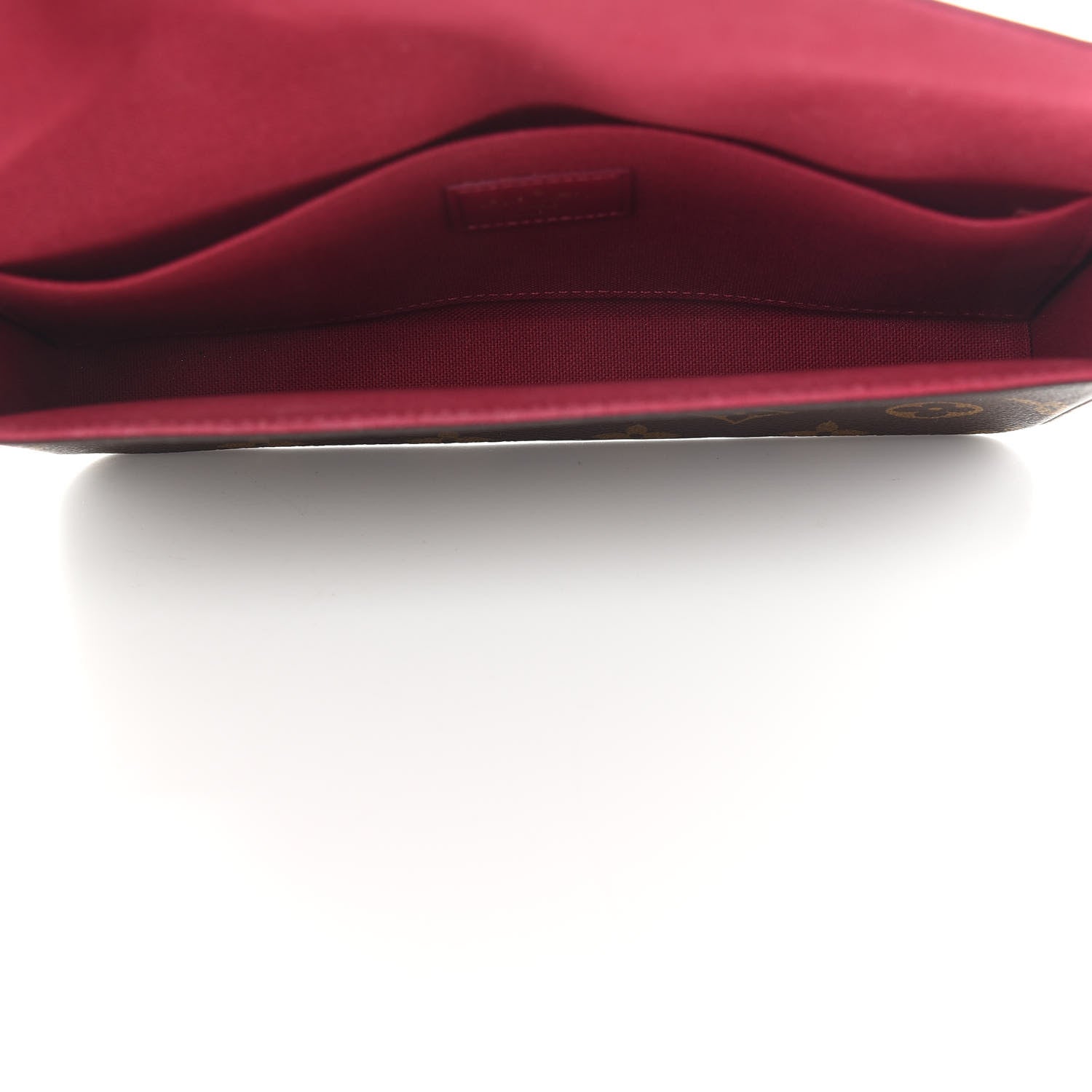 Louis Vuitton Monogram Pochette Felicie Chain Wallet Fuchsia 6 of 10