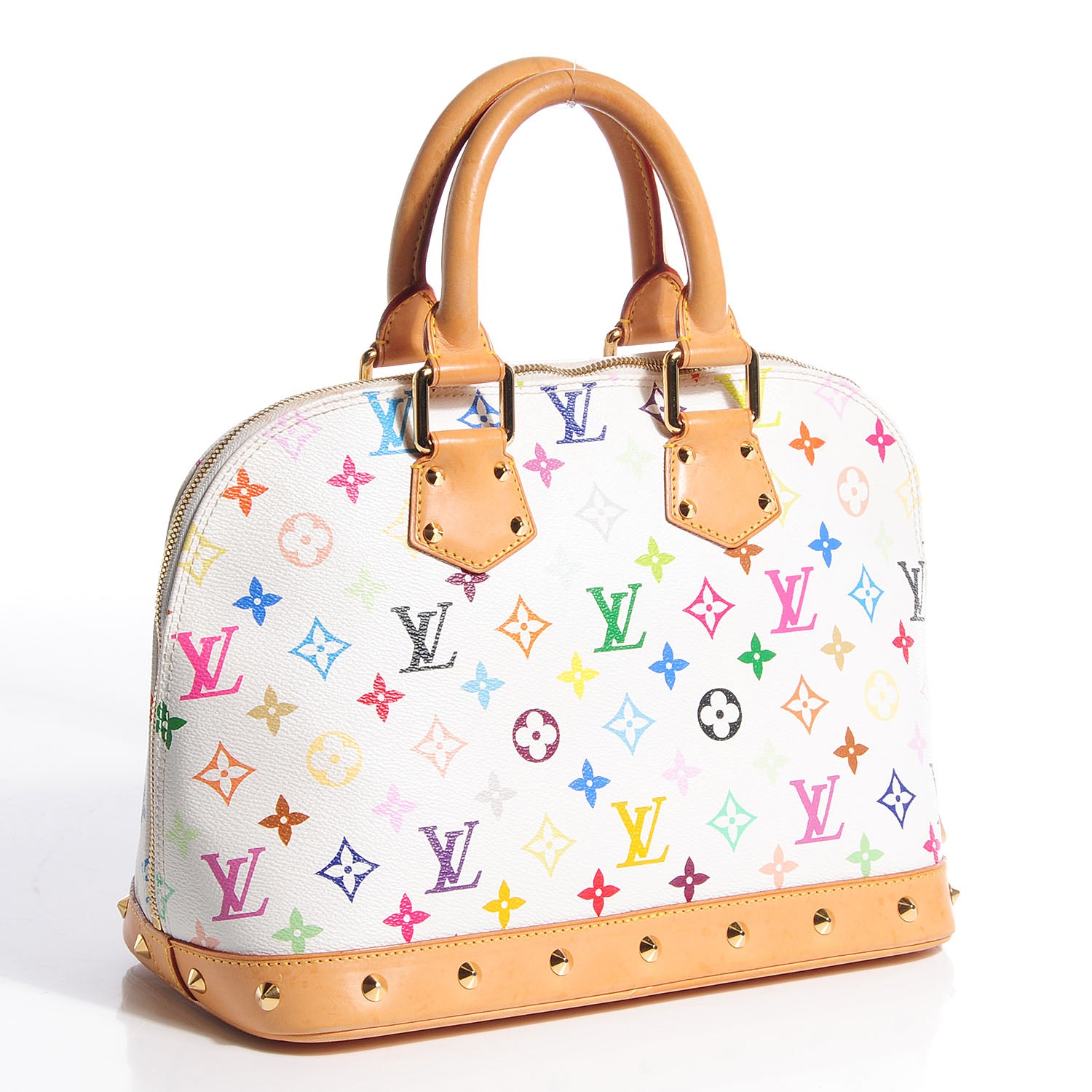 Louis Vuitton Monogram Multicolor Alma White 3 of 7