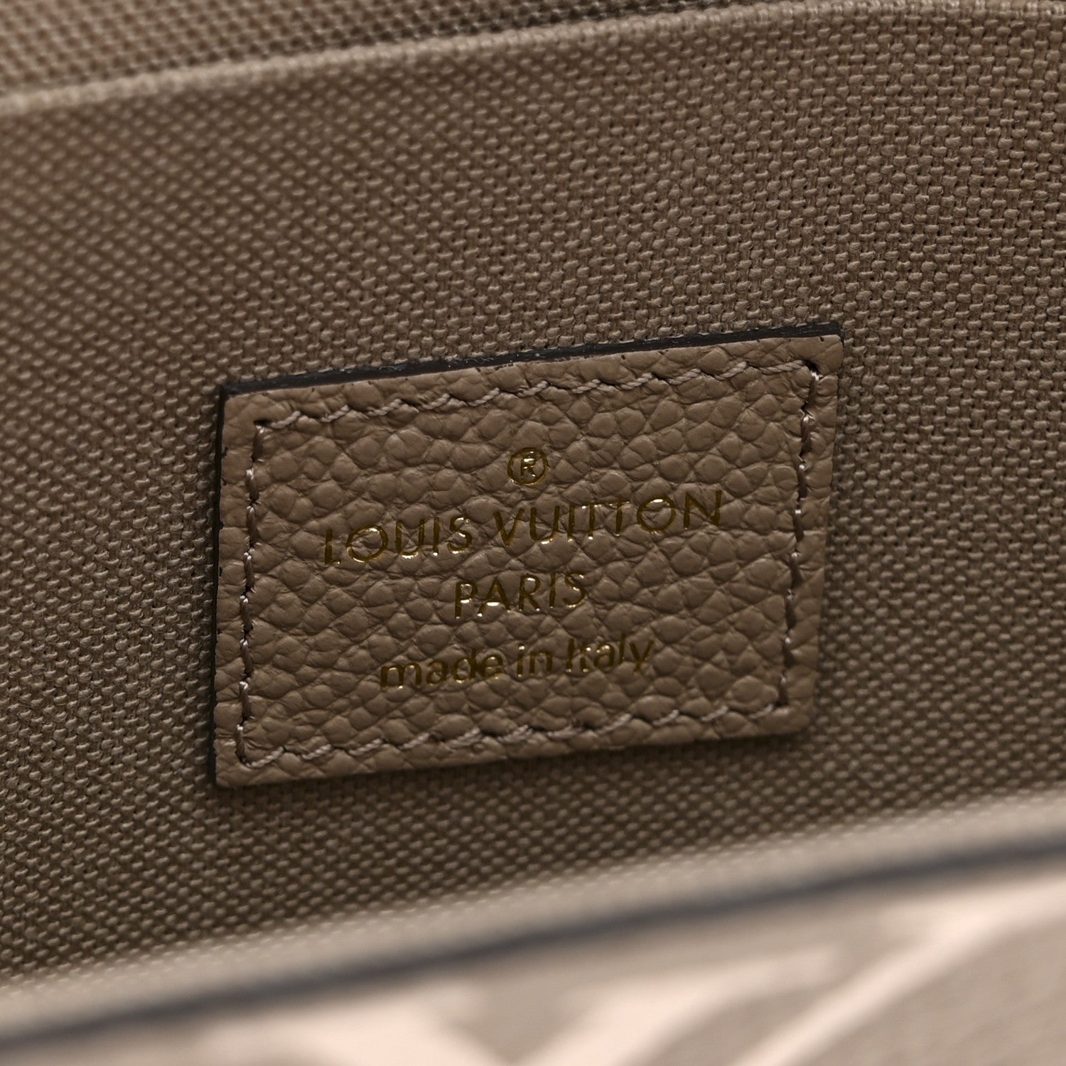 Louis Vuitton Empreinte Monogram Giant Felicie Pochette Tourterelle Creme 7 of 10
