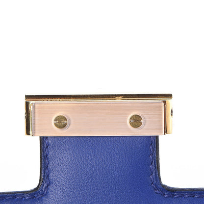 Hermes Shiny Alligator Constance 18 Bleu Electrique 14 of 18