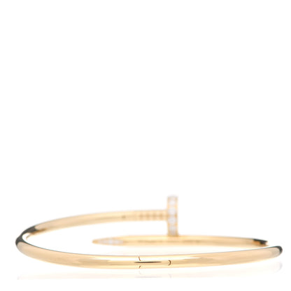 Cartier 18K Yellow Gold Diamond Juste Un Clou Bracelet 18 2 of 5