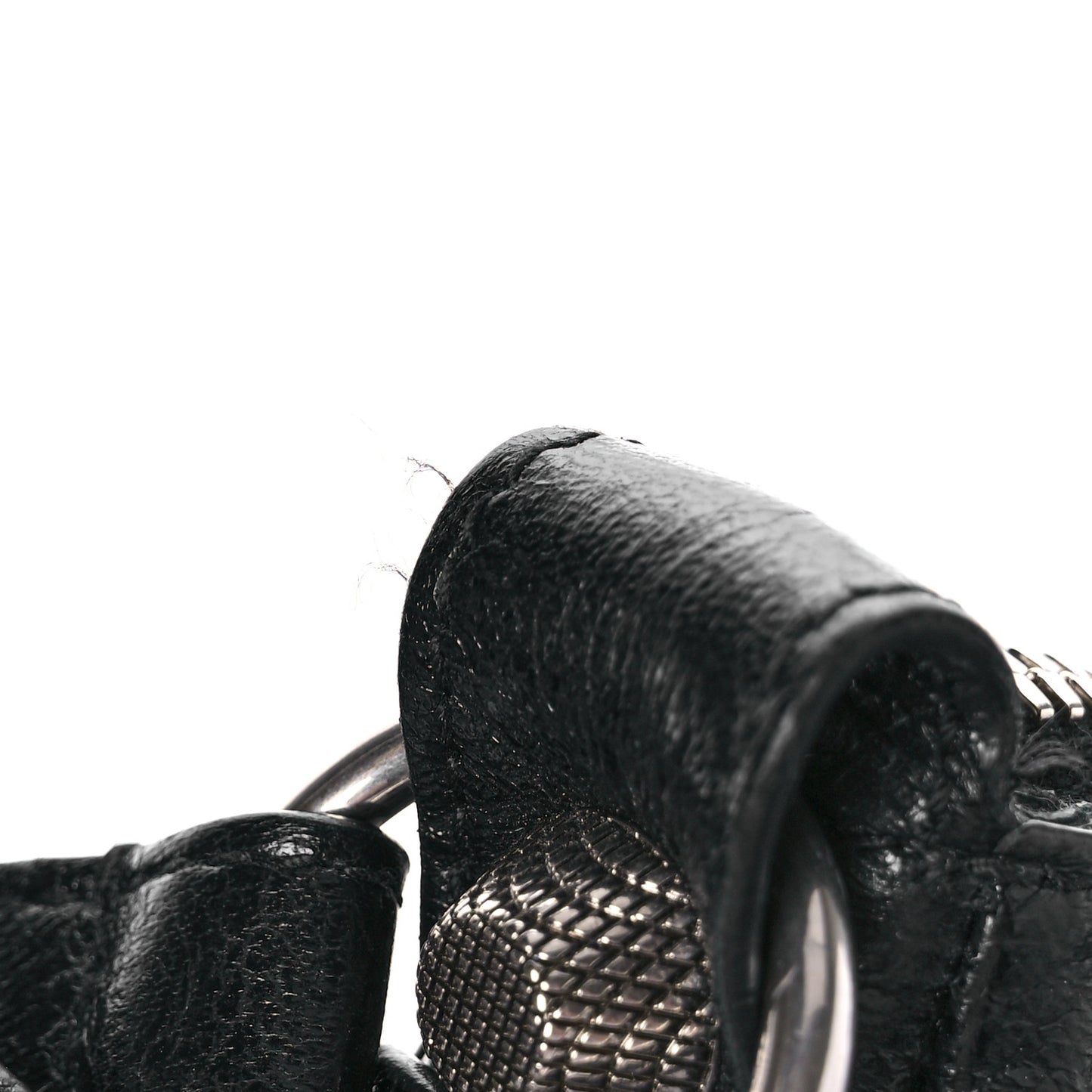 Agneau Arena Small Le Cagole Shoulder Bag Black