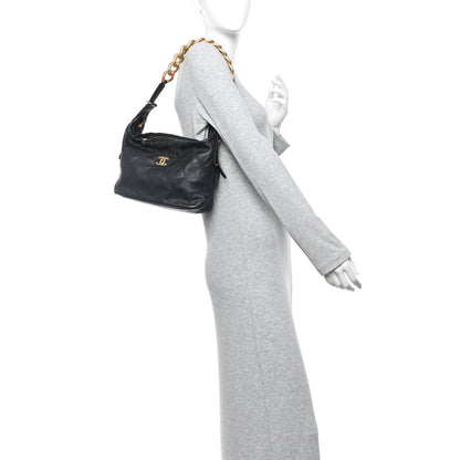 Chanel Calfskin Quilted Daily Hobo Black 2 of 10