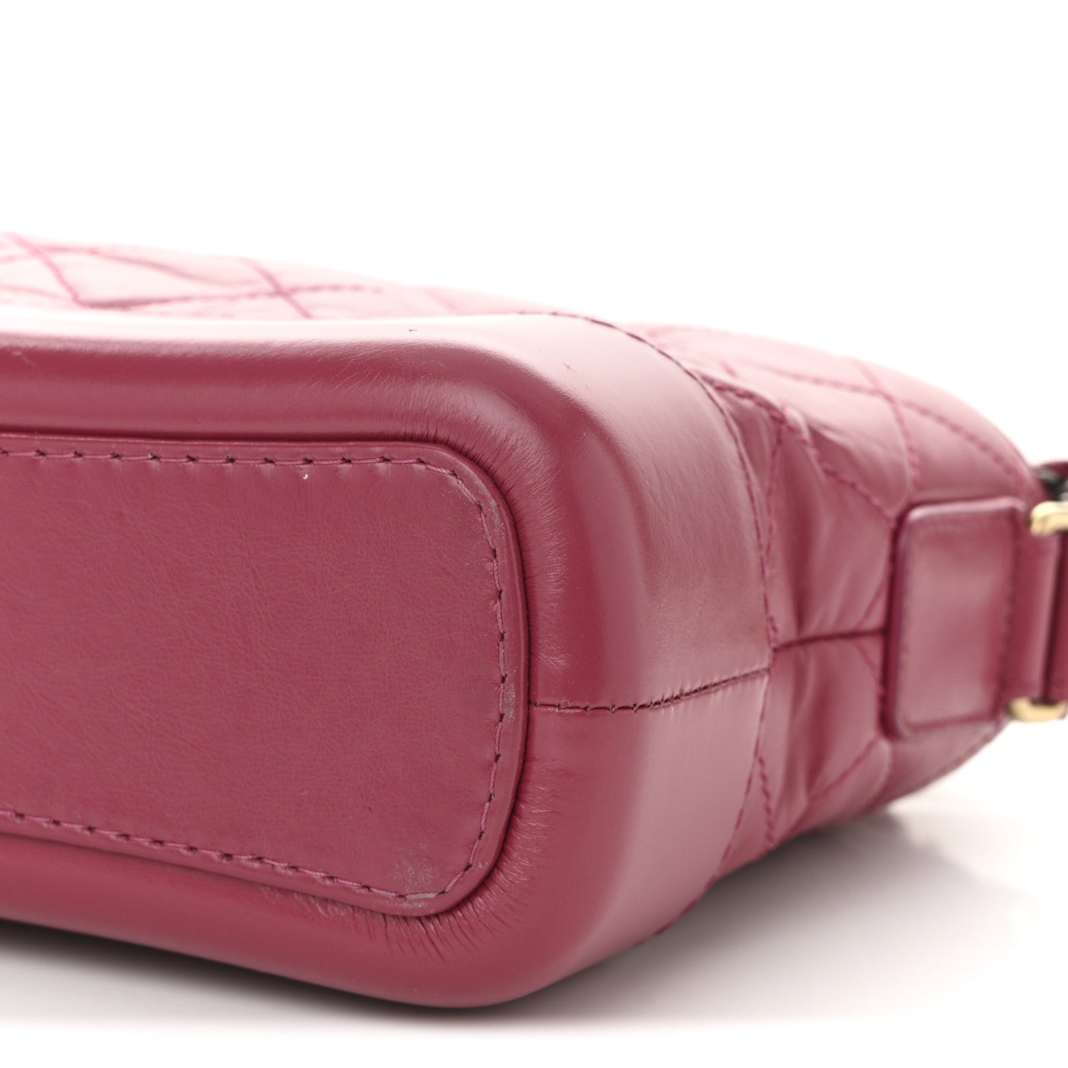 Chanel Aged Calfskin Quilted Small Gabrielle Hobo Fuchsia 10 of 10