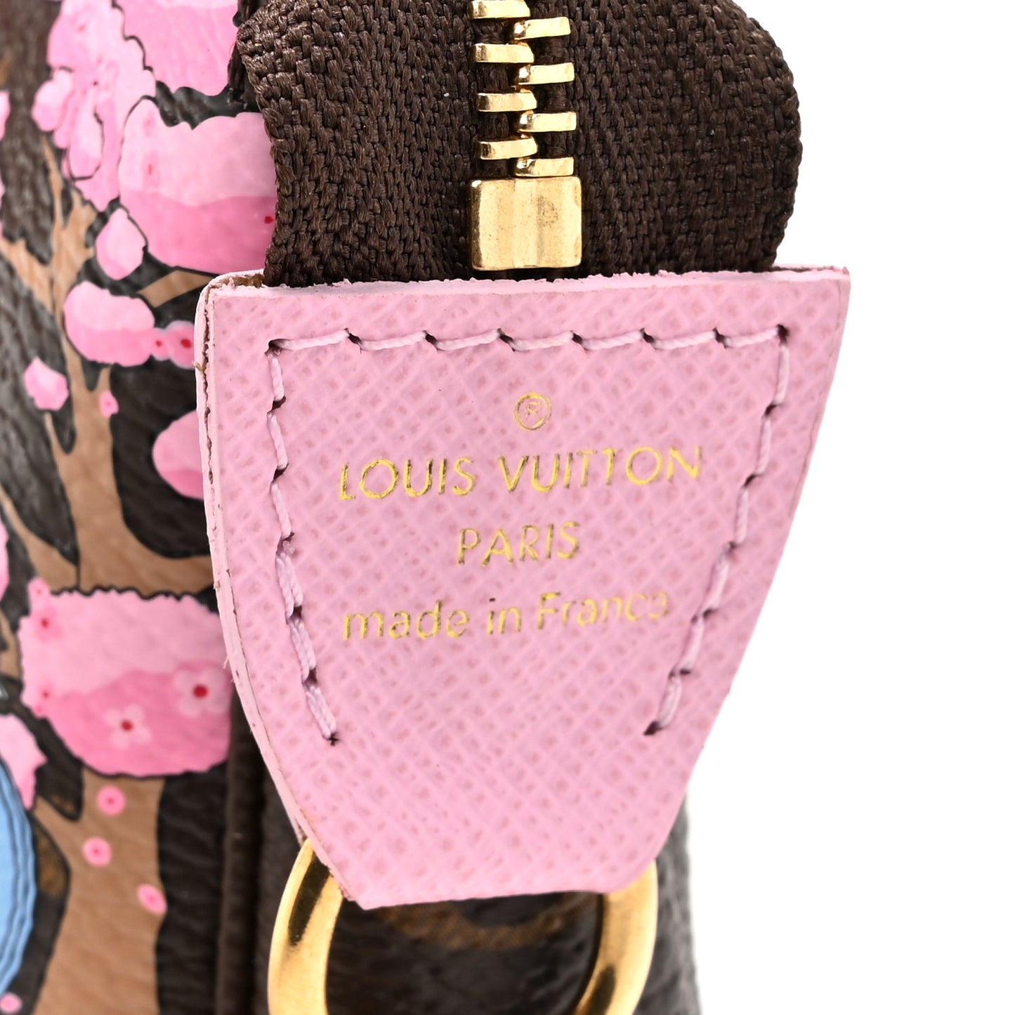 Monogram 2021 Christmas Animation Japanese Garden Mini Pochette Accessories Wisteria Pink