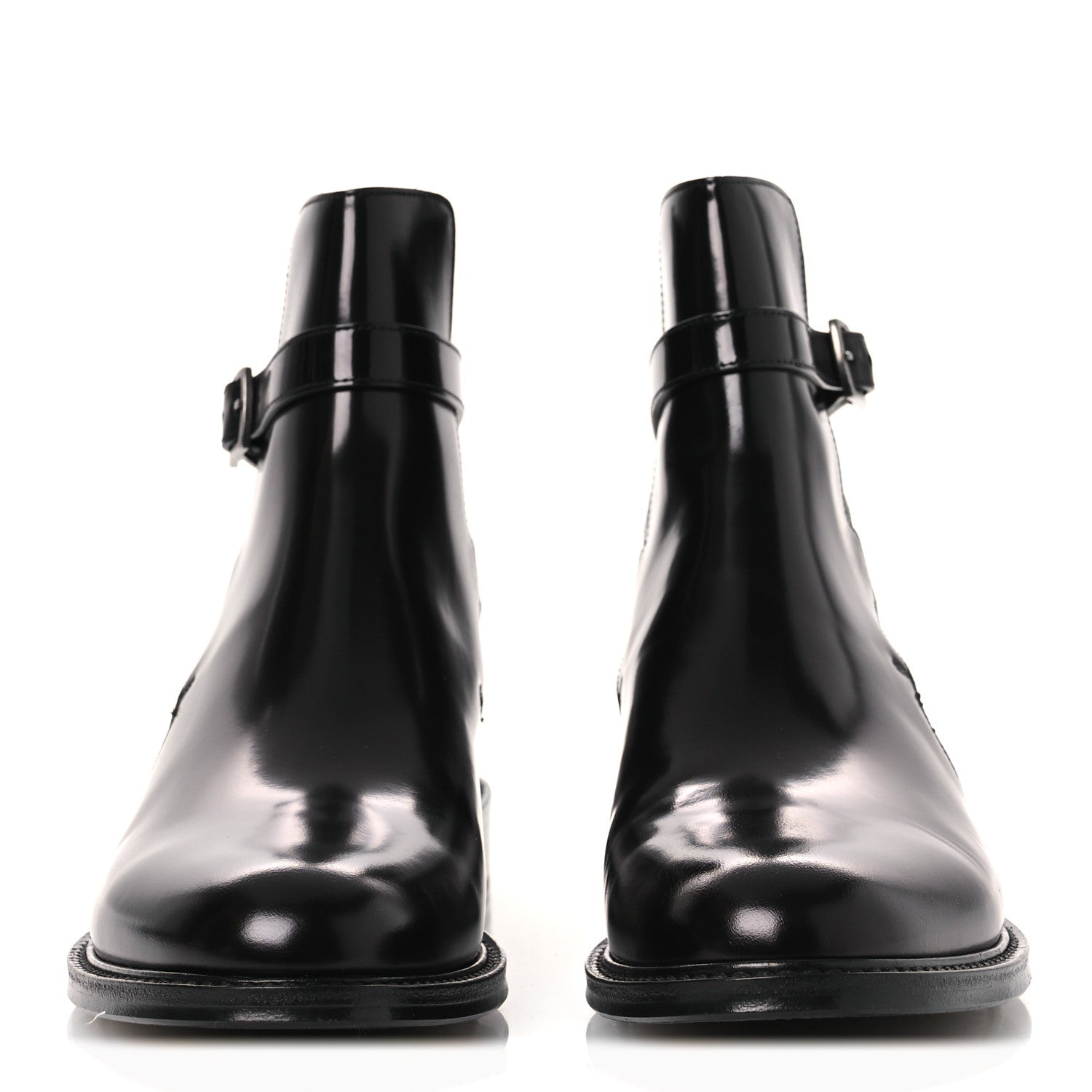 Saint Laurent Buello Top Army 20 Ankle Boots 39 Black 3 of 9