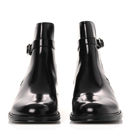 Saint Laurent Buello Top Army 20 Ankle Boots 39 Black 3 of 9