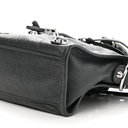 Balenciaga Agneau Classic Silver Hardware Mini City Gris Fossile 9 of 9