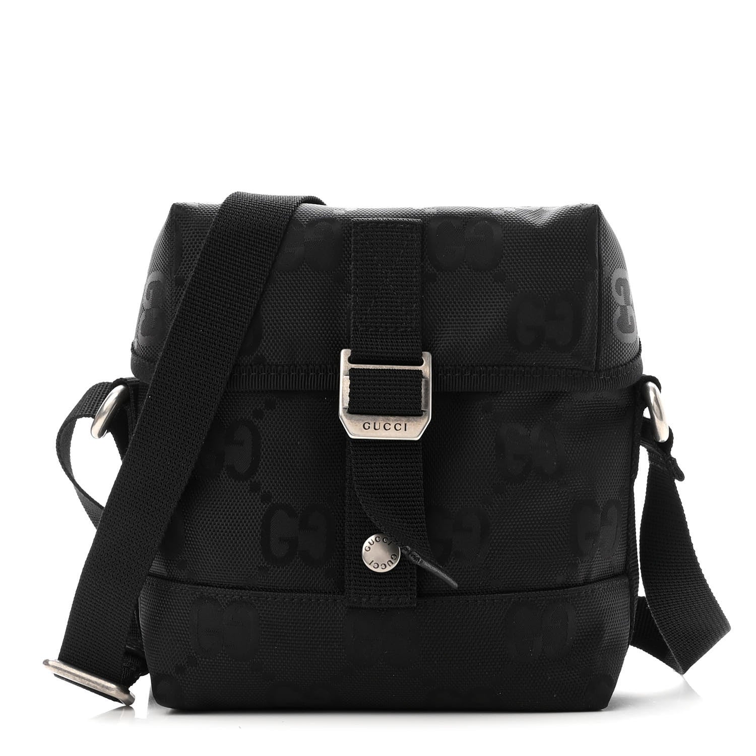 Gucci Econyl Nylon Monogram Off The Grid Messenger Bag Black 1 of 11