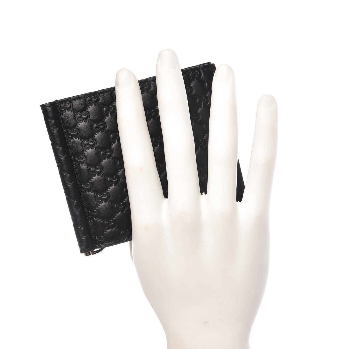 Microguccissima Bi-Fold Money Clip Wallet Black