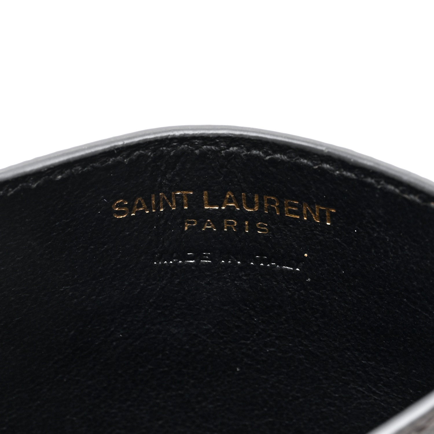 Saint Laurent Grain De Poudre Matelasse Chevron Cassandre Credit Card Case Storm 6 of 8