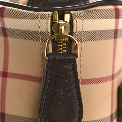 Burberry Haymarket Check Small Chester Bowling Bag Chocolate 12 of 12