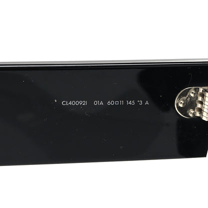 Celine Acetate Chunky Rectangle Sunglasses CL 40092I Black 6 of 7
