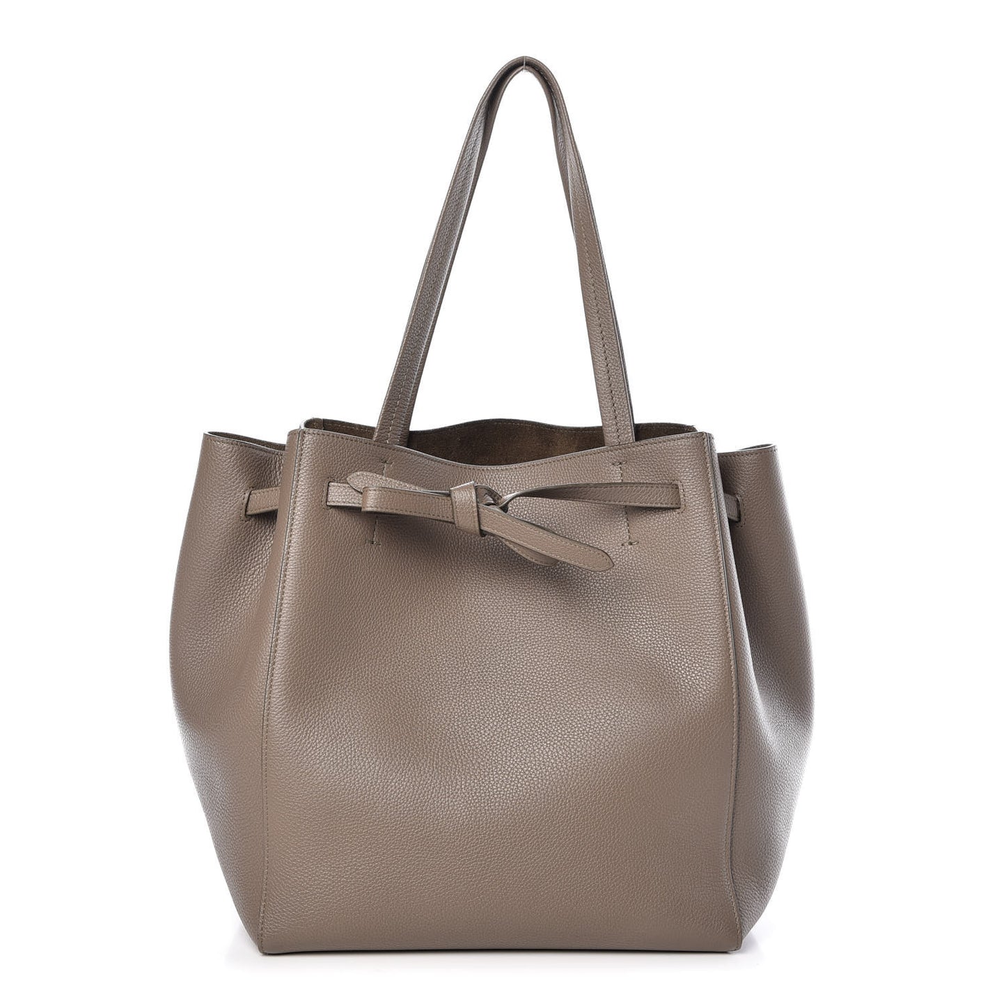 Soft Grained Calfskin Small Belt Cabas Phantom Taupe
