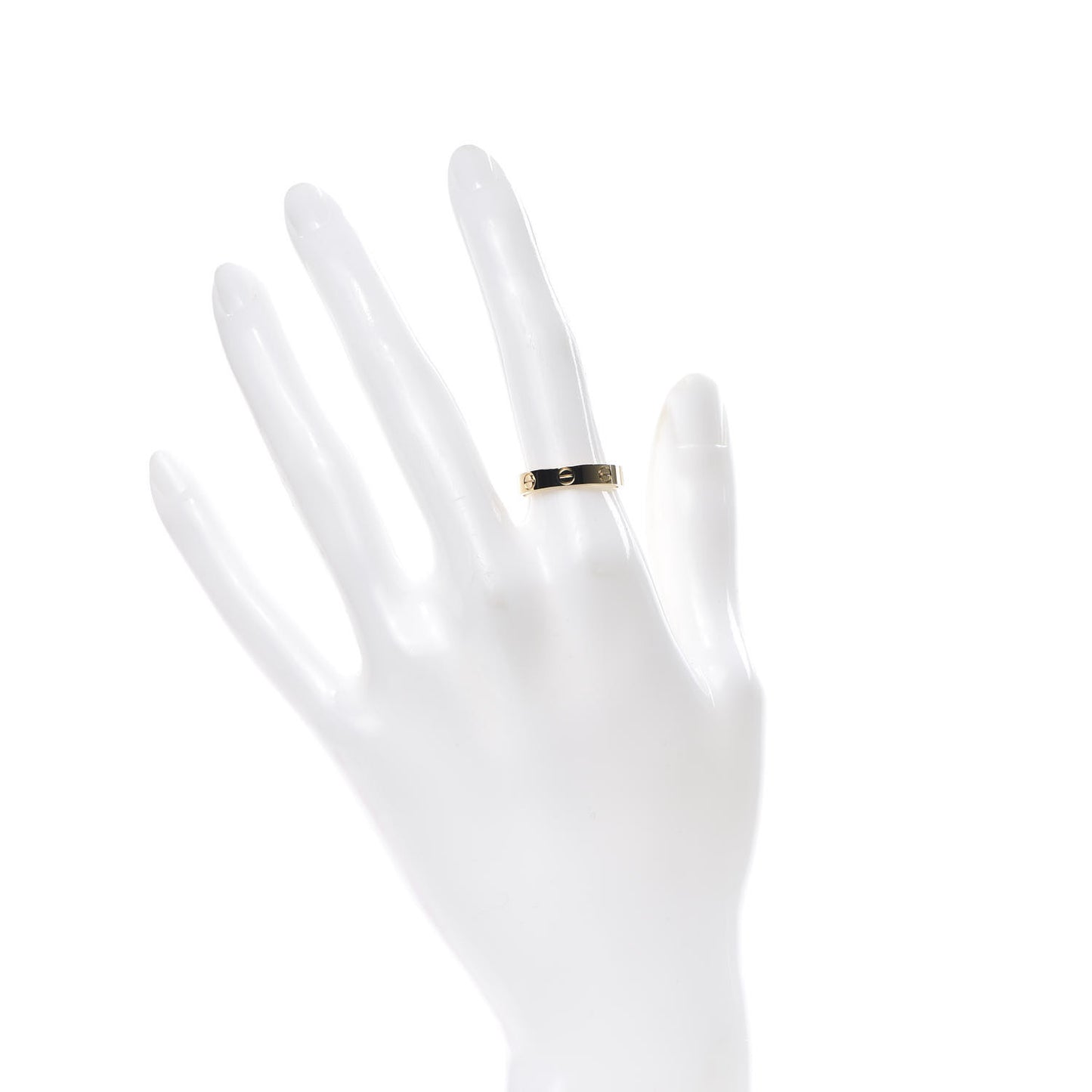 18K Yellow Gold 3.5mm LOVE Wedding Band Ring 53 6.25