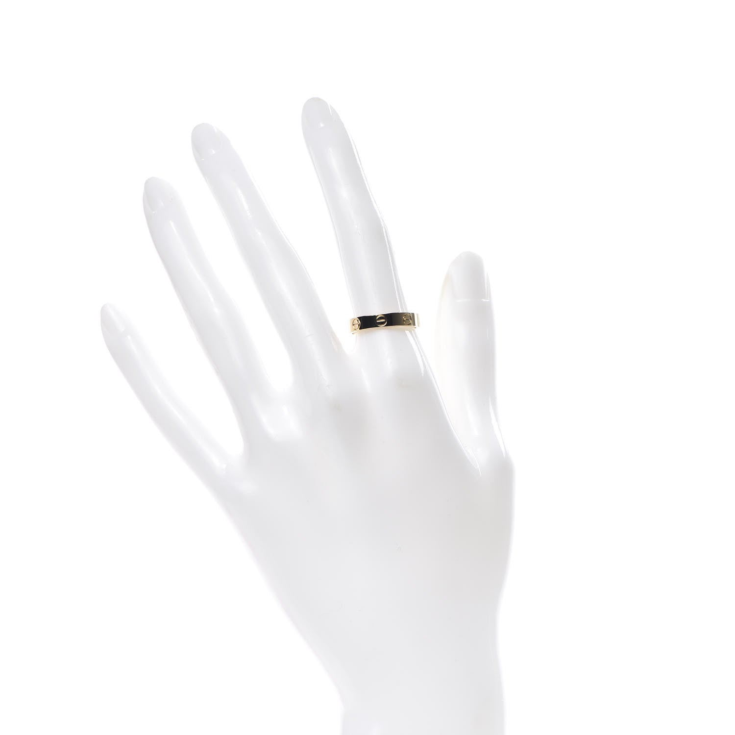 Cartier 18K Yellow Gold 3.5mm LOVE Wedding Band Ring 53 6.25 2 of 6