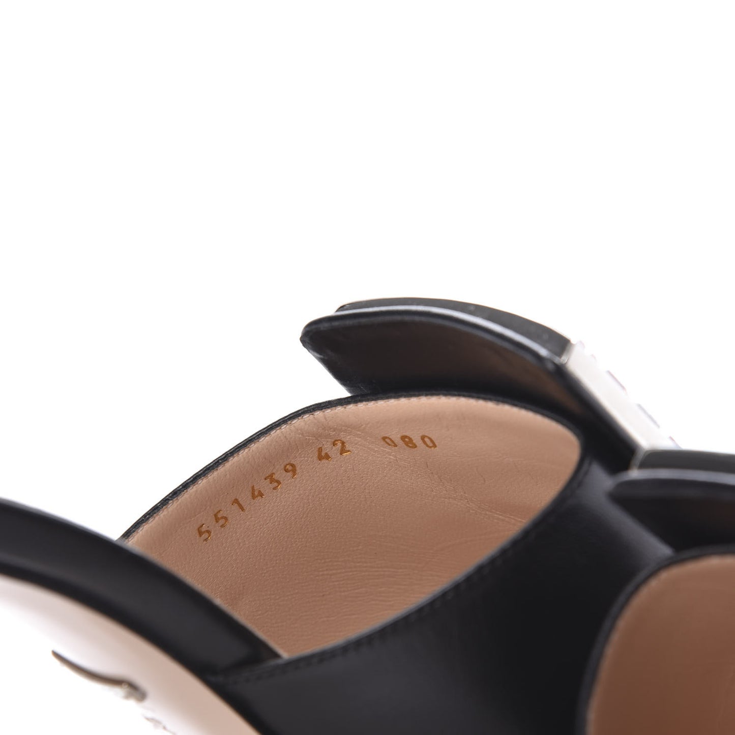 Malaga Kid Crystal Square G Madelyn Mules 42 Black
