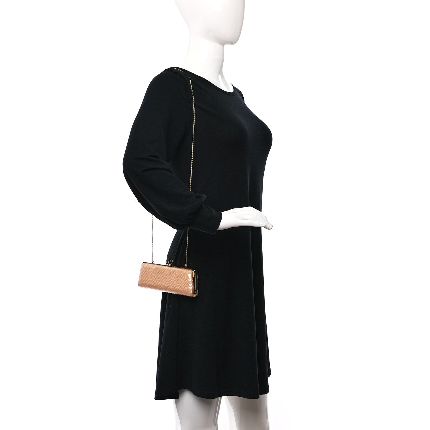 Gucci Sequin Moire Small Broadway Evening Bag Neutral 2 of 9