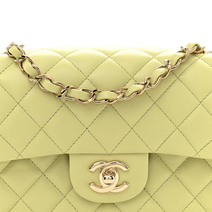 Chanel Lambskin Quilted Mini Rectangular Flap Light Green 8 of 11