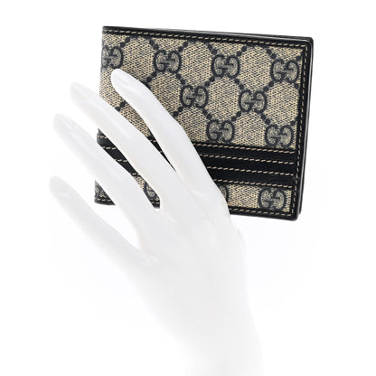 Gucci GG Plus Monogram Web Bi-Fold Wallet Navy 2 of 7
