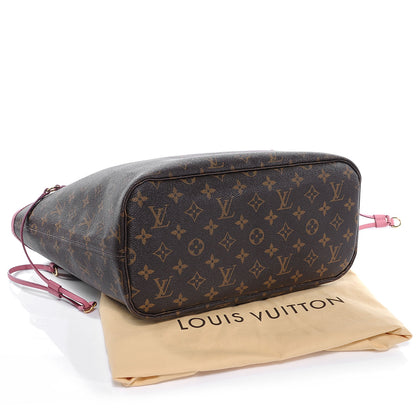 Louis Vuitton Monogram Articles de Voyage Ikat Neverfull MM Rose Velours 4 of 7