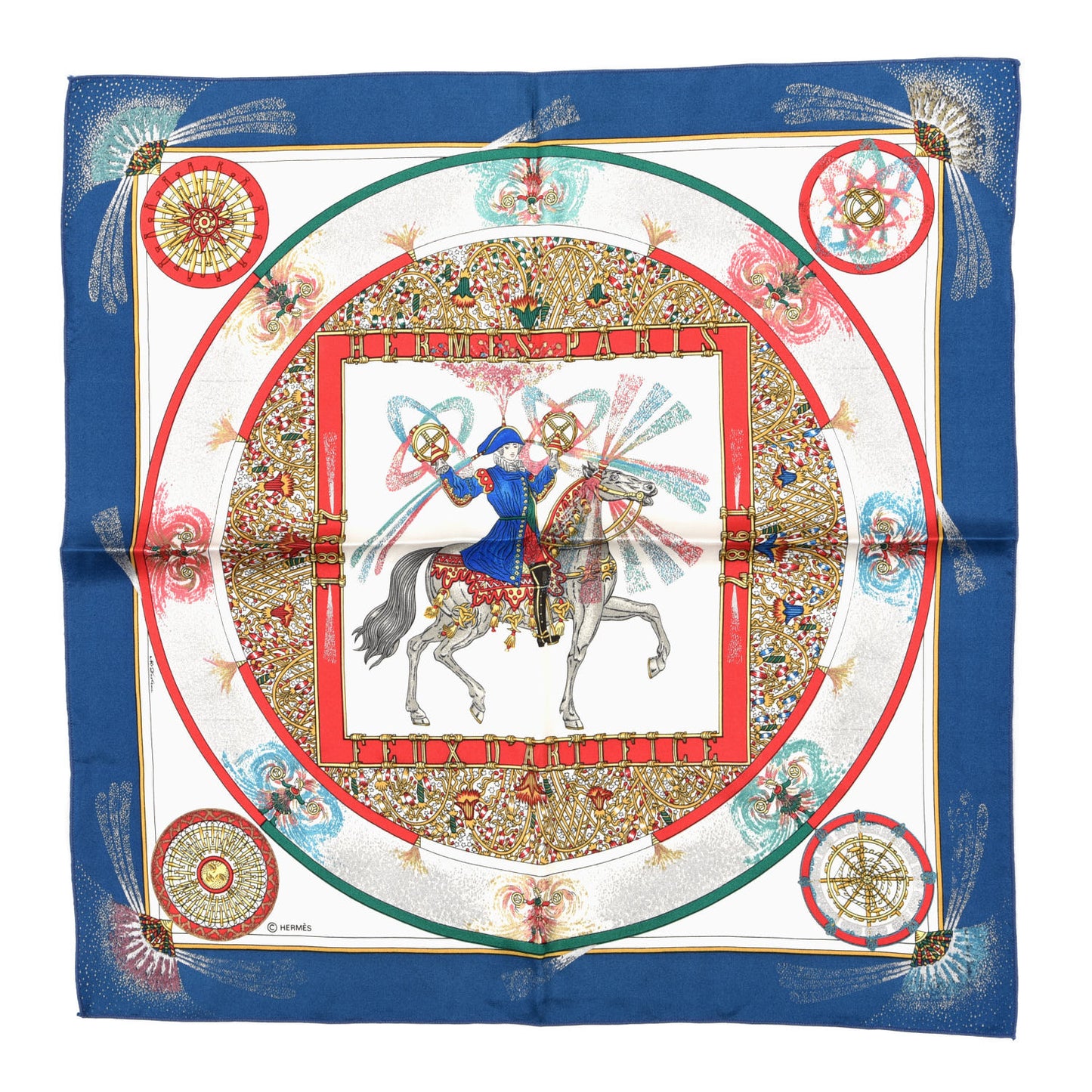 Silk Feux D'Artifice Pocket Square