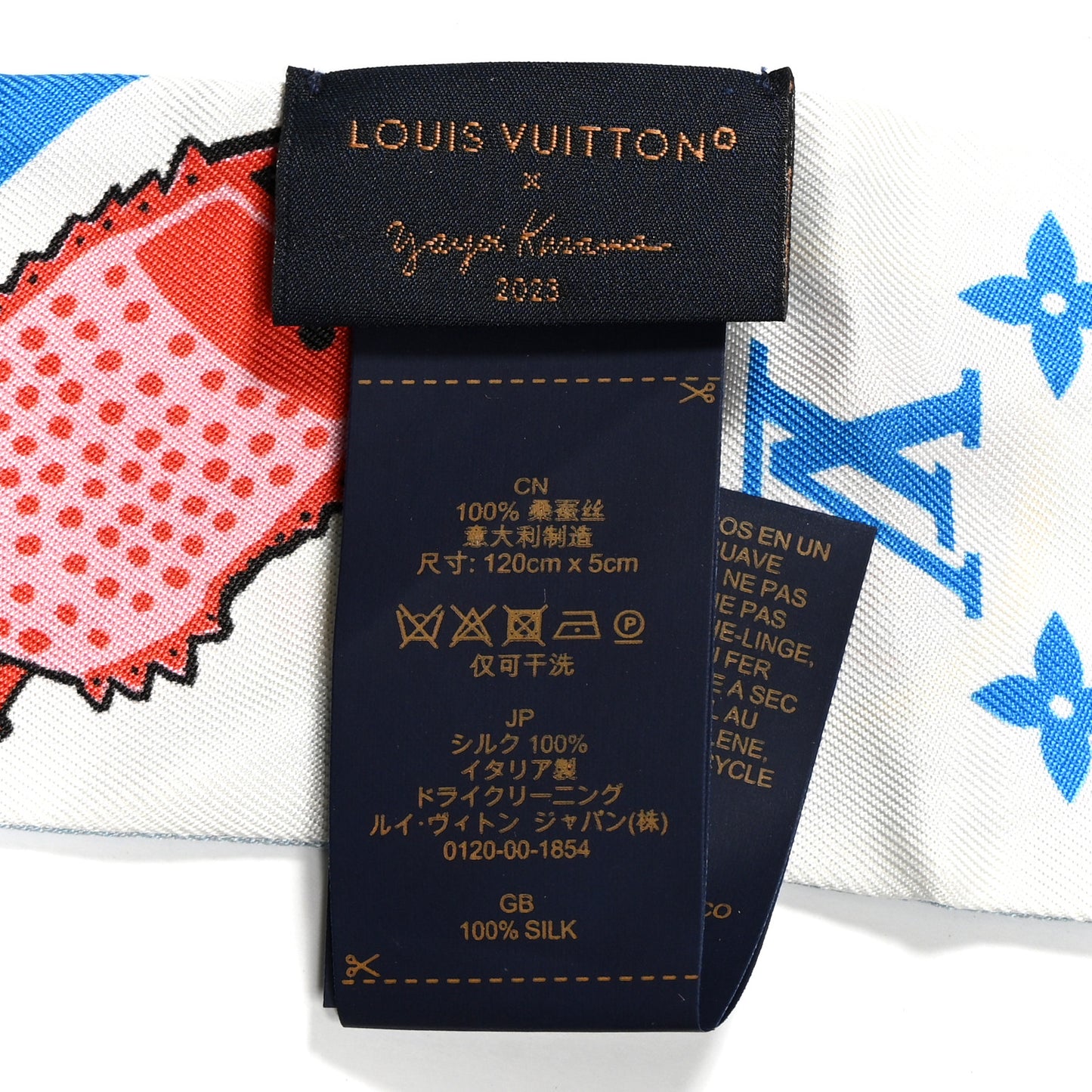 LV X YK Silk Monogram BB Bandeau Light Blue