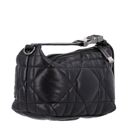 Christian Dior Calfskin Macrocannage Small Diortravel Nomad Pouch Black 2 of 9