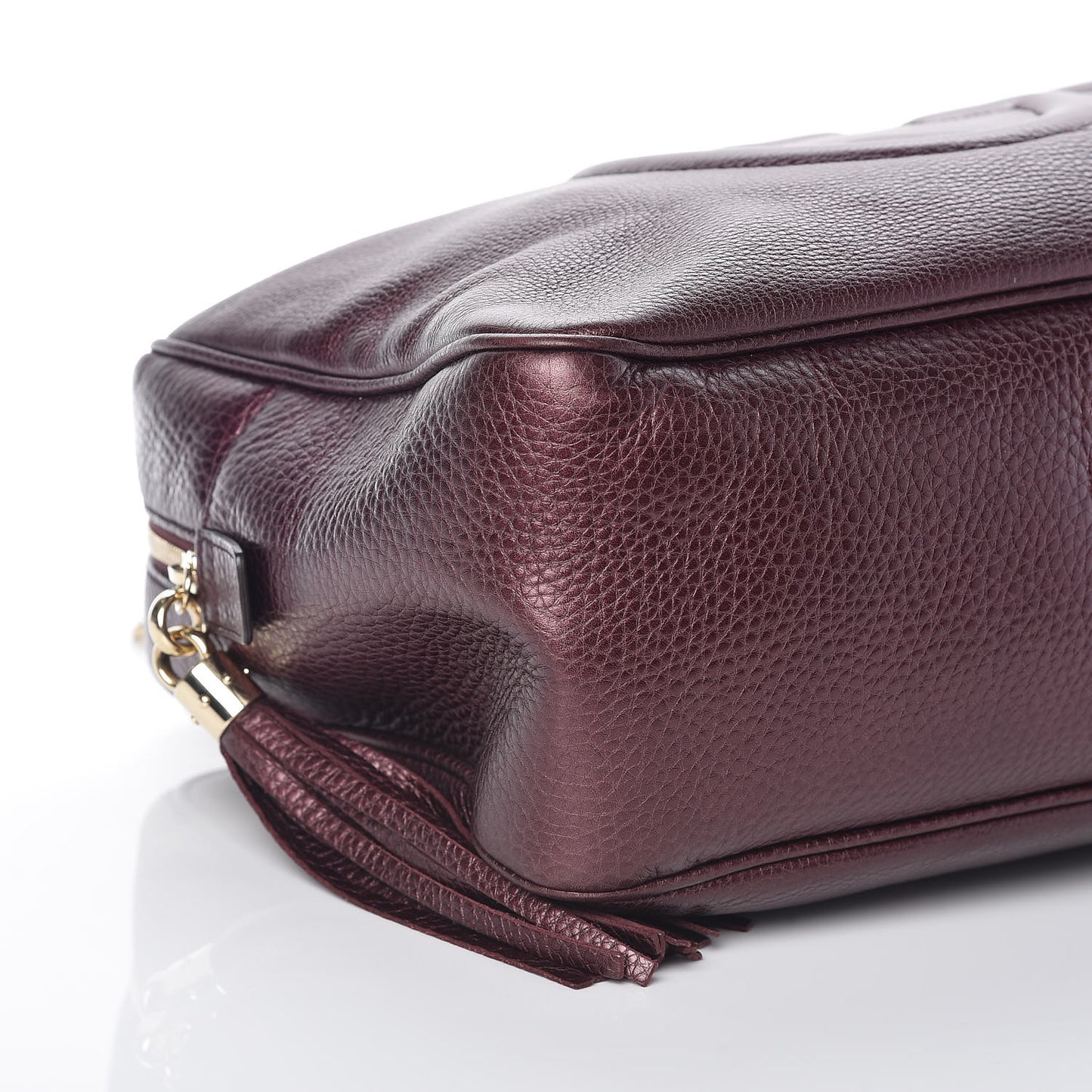Metallic Cellarius Calfskin Medium Soho Bowler Classic Burgundy