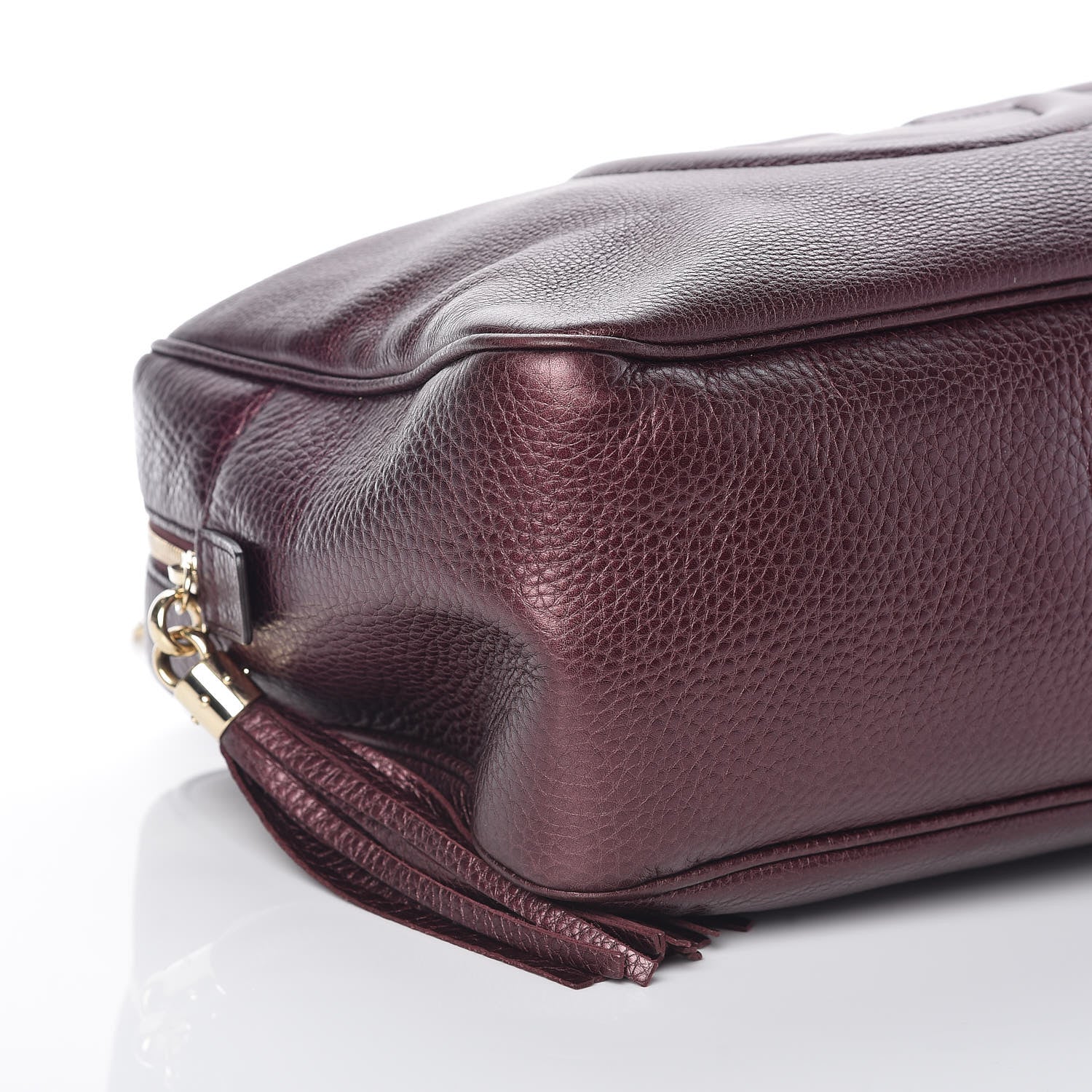 Gucci Metallic Cellarius Calfskin Medium Soho Bowler Classic Burgundy 5 of 10
