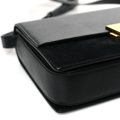 Saint Laurent Smooth Calfskin Suede Medium Bellechasse Black 8 of 10