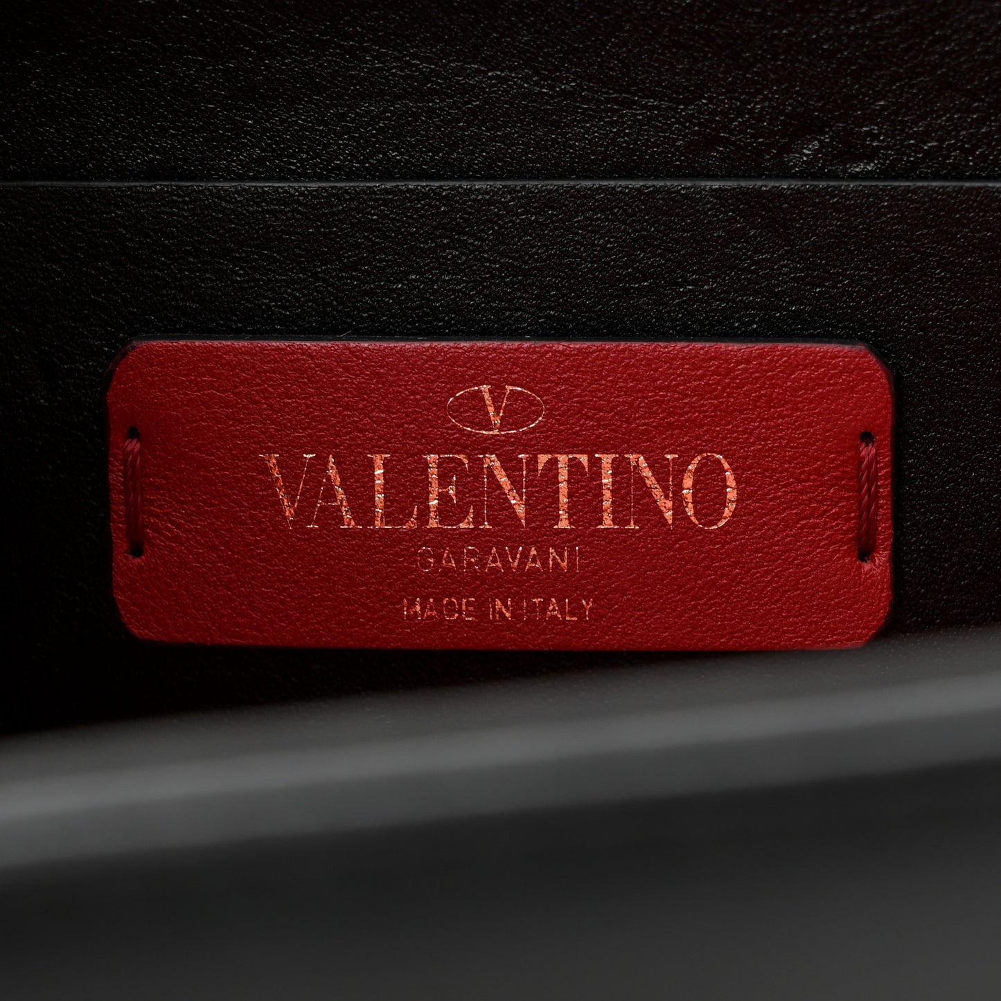 Calfskin VLTN Small Shoulder Bag Black