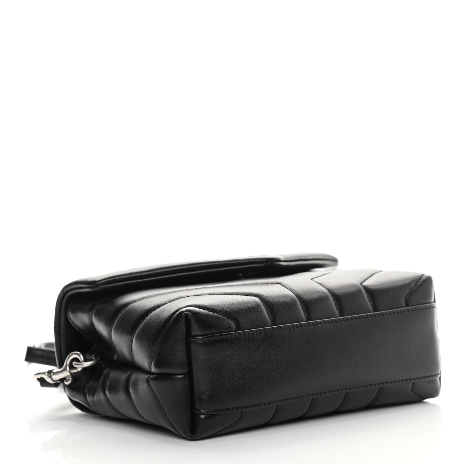 Saint Laurent Calfskin Y Quilted Monogram Toy Loulou Crossbody Bag Black 4 of 13