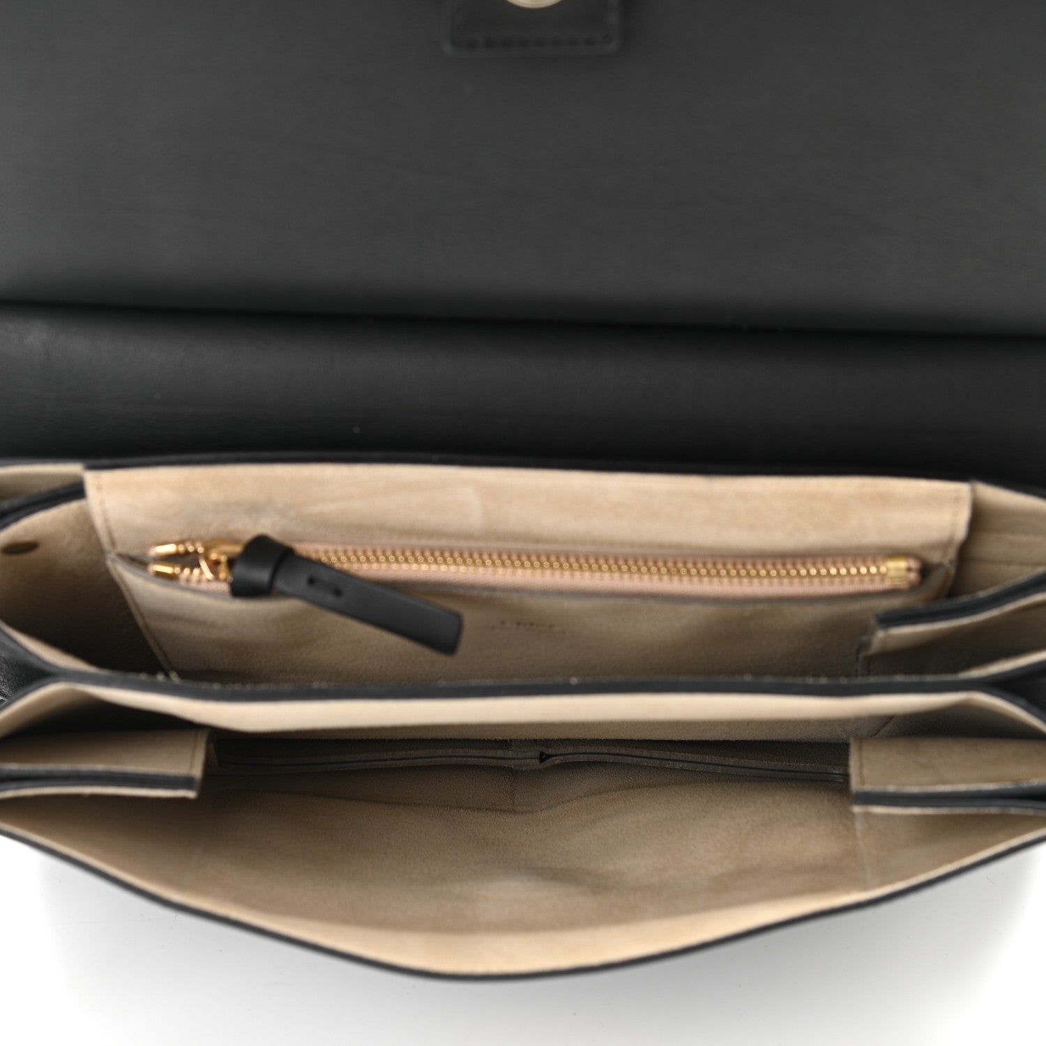 Chloe Suede Calfskin Medium Faye Shoulder Bag Black 5 of 12